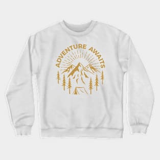 Adventure Awaits - Golden Version Crewneck Sweatshirt